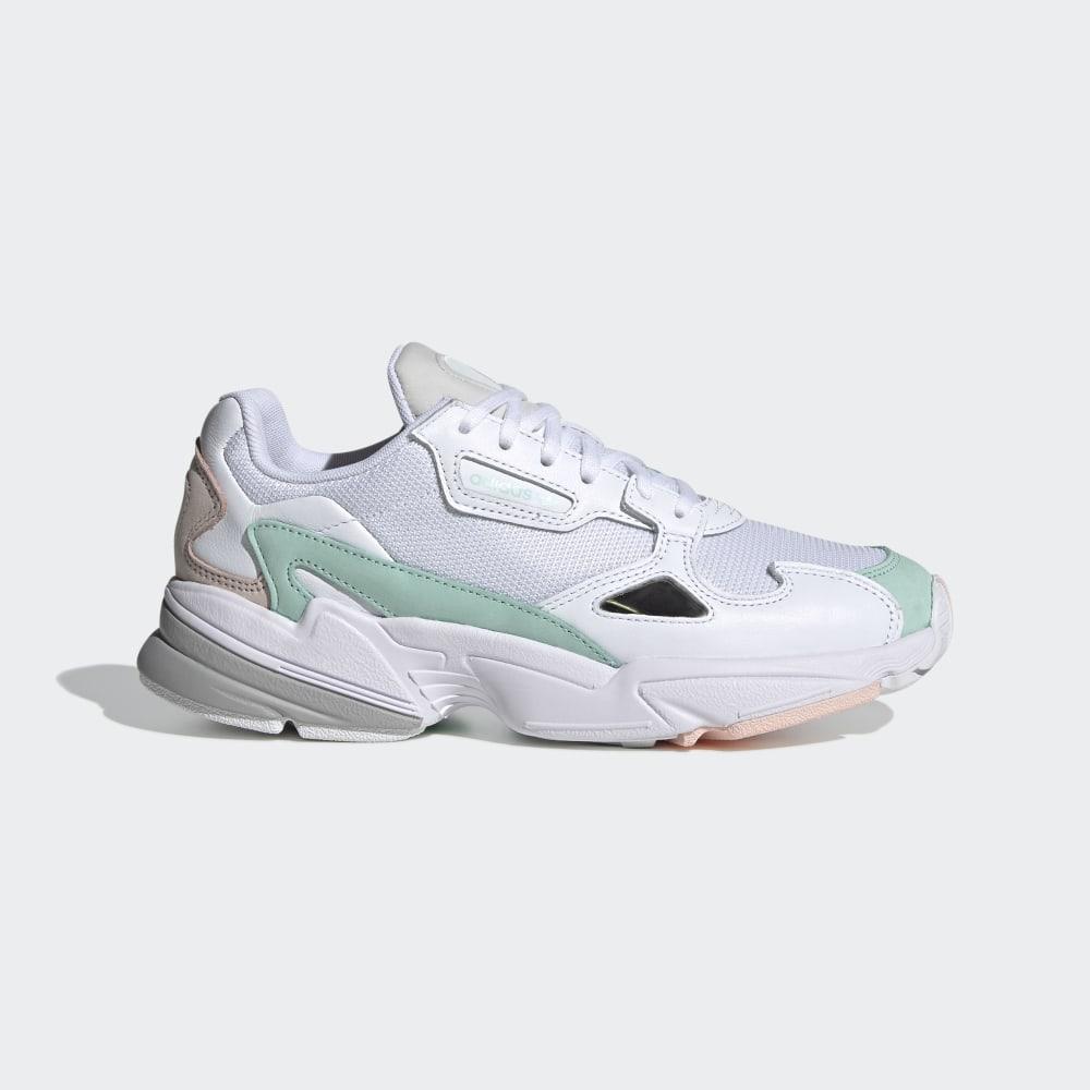 Originals Adidas FALCON W Dama Romania - Albi/Verde Menta/Roz FX7195